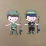 FISHERMAN Fishing Camping Custom Scrapbook Die Cuts - Image 2