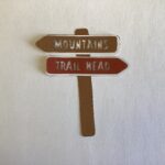 DieCut HIKING SIGN POST Forest Lake Mountain Waterfall Canyon Die Cuts - Image 16