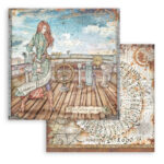 Stamperia LADY VAGABOND LIFESTYLE Rudder SBB843 12"X12" Scrapbook Paper