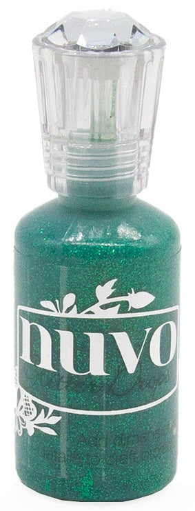 665440PK.jpg Nuvo Glitter Drops GROTTO GREEN Glue 1oz - Image 1