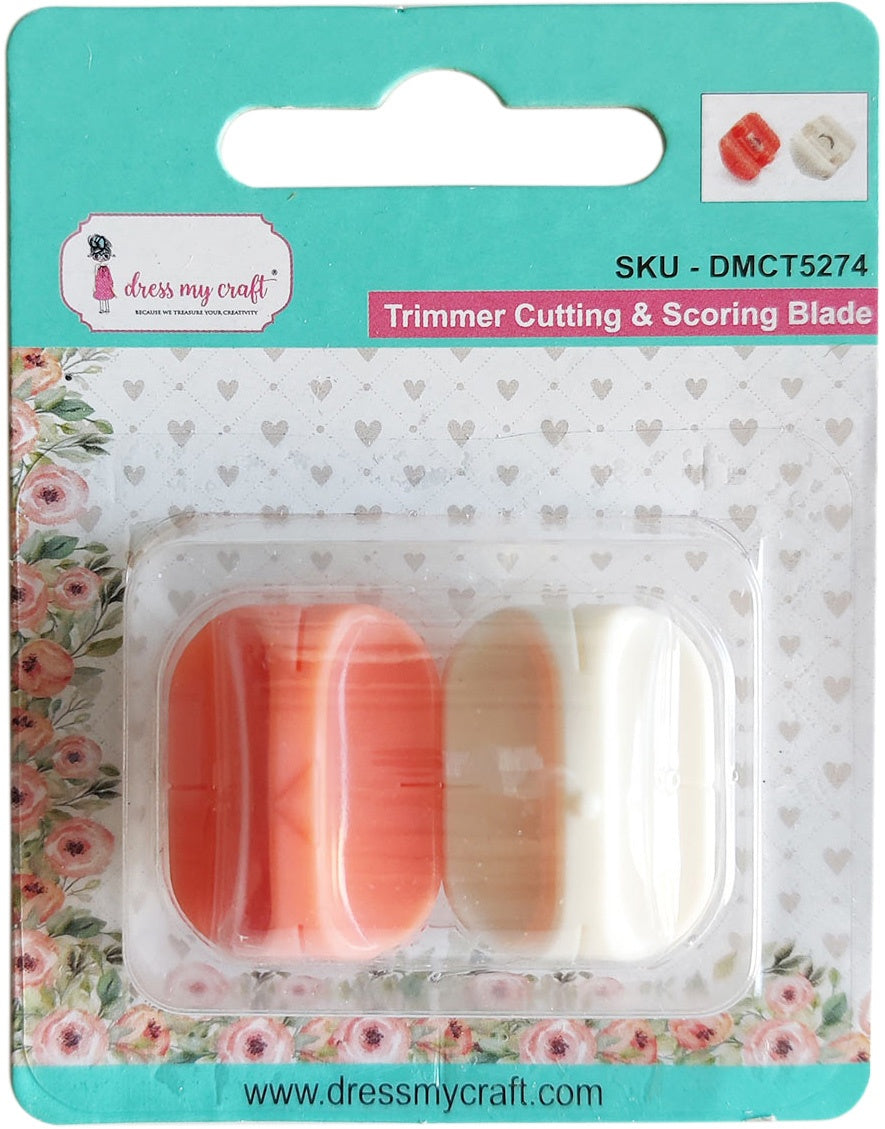 666975PK.jpg Dress My Craft TRIMMER CUTTING & SCORING BLADE 2pc - Image 1