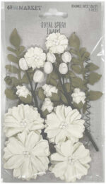 49 and Market ROYAL SPRAY Handmade Paper Flowers 15pc - Image 4