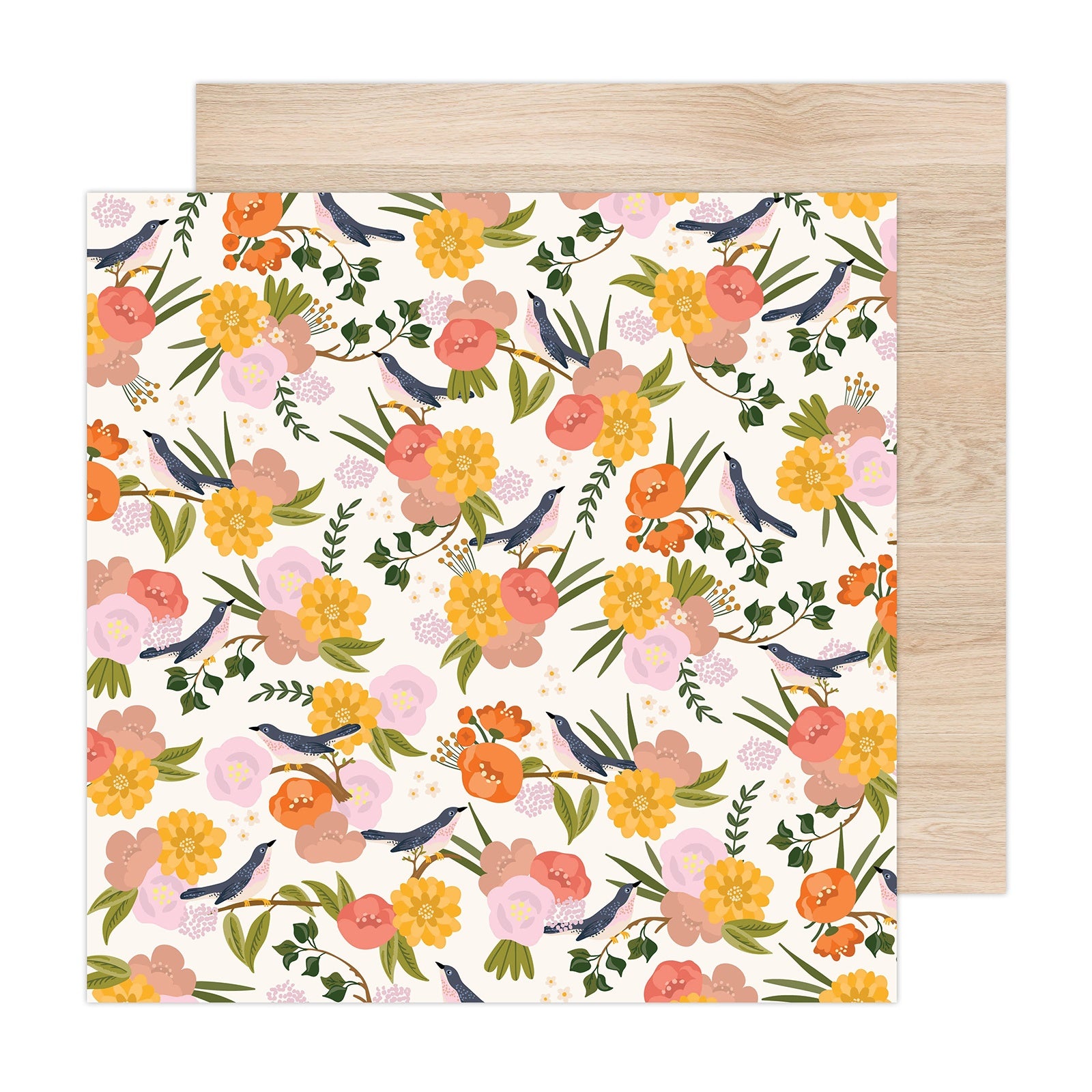 669664PR.jpg Jen Hadfield Live & Let Grow TREE TOPS 12"X12" Scrapbook Paper - Image 1