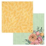 Bo Bunny Willow & Sage VINEYARD 12"X12" Scrapbook Paper