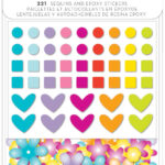Paige Evans SPLENDID Sequins And Epoxy Stickers 221pc