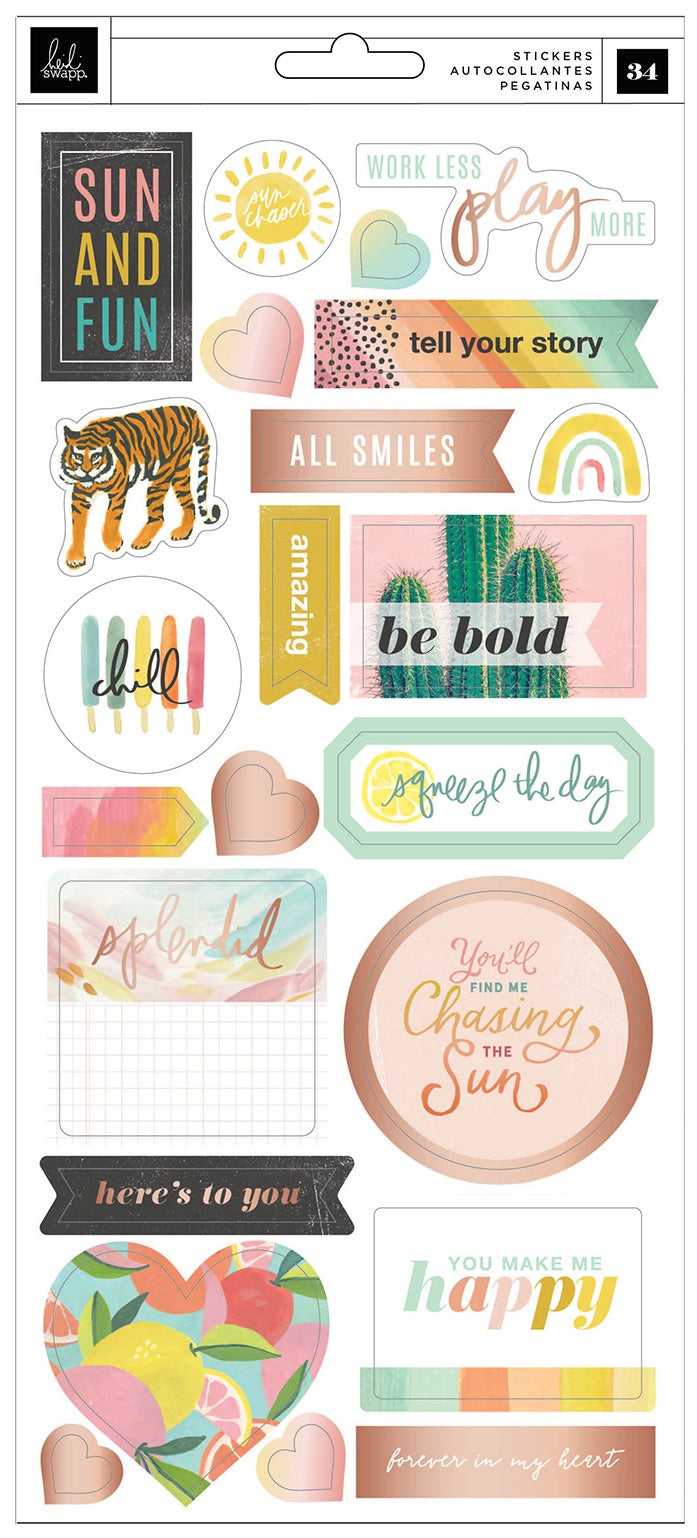 669805MK.jpg Heidi Swapp SUN CHASER Stickers - Image 1