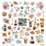 P13 COFFEE BREAK 07 12"X12" Breakfast Scrapbook Paper - Image 2