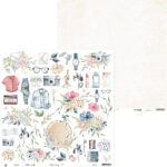 P13 LADY’S DIARY 07 12"X12" Cutapart Scrapbook Paper