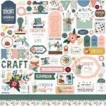 Echo Park LET’S CREATE 12"X12" Element Sticker