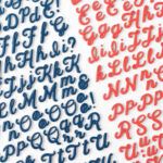 American Crafts Thickers Flags & Frills Foam Cardstock Letter Stickers - Image 4