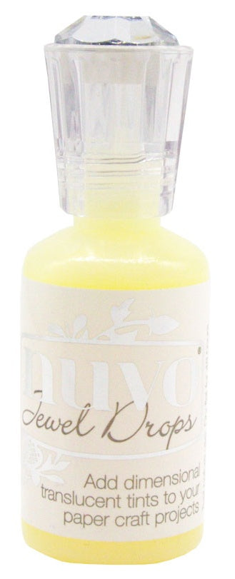 676984PK.jpg Nuvo Jewel Drops YELLOW IRIS Translucent Enamel Dots 1oz - Image 1