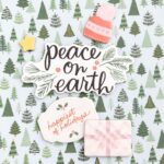 Crate Paper MITTENS & MISTLETOE CHIPBOARD 12”X12” Stickers - Image 3