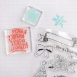 Crate Paper MITTENS & MISTLETOE STAMPS Clear Acrylic 8pc - Image 3