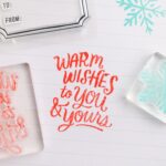 Crate Paper MITTENS & MISTLETOE STAMPS Clear Acrylic 8pc - Image 4