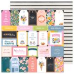 Paige Evans GARDEN SHOPPE #13 TAGS 12"X12" Scrapbook Paper