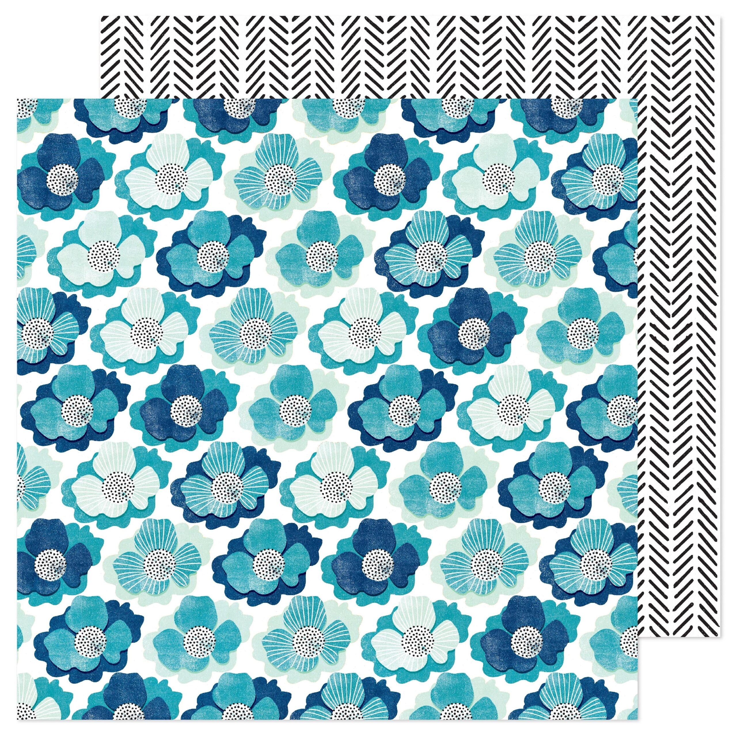 677681PR.jpg Vicki Boutin Print Shop BEAUTIFUL BLOOMS 12"X12" Scrapbook Paper - Image 1