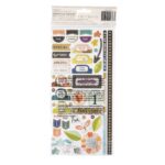 American Crafts Thickers MAKING THINGS Foil Chipboard Phrase Stickers 100pc - Image 2