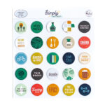 Pinkfresh Studio SIMPLY THE BEST Cardstock Flair 25pc