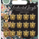 Craft Consortium Enchanted Jungle TIGER CHARMS Metal 15pc