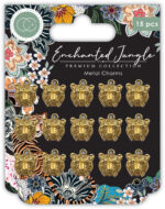 Craft Consortium Enchanted Jungle TIGER CHARMS Metal 15pc