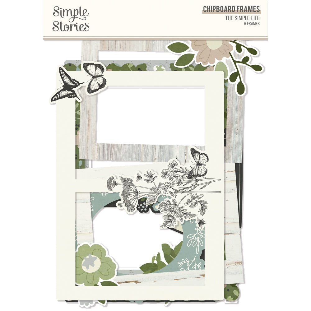 679530PK.jpg Simple Stories THE SIMPLE LIFE Chipboard Frames 6pc - Image 1