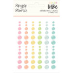 Simple Stories Color Vibe LIGHTS Enamel Dots 72pc