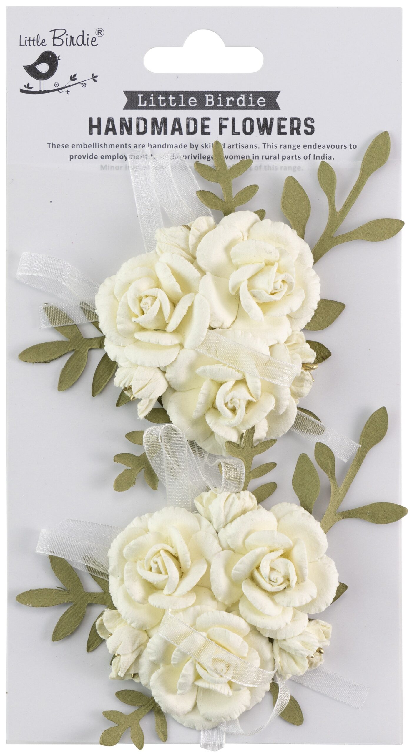 680112PK.jpg Little Birdie Handmade Flowers ARION AMOR MIO 2pc - Image 1