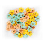 Little Birdie Handmade Flowers BEADED BLOOMS PASTEL PALETTE 50pc - Image 2