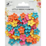 Little Birdie Handmade Flowers BEADED BLOOMS VIVID PALETTE 50pc