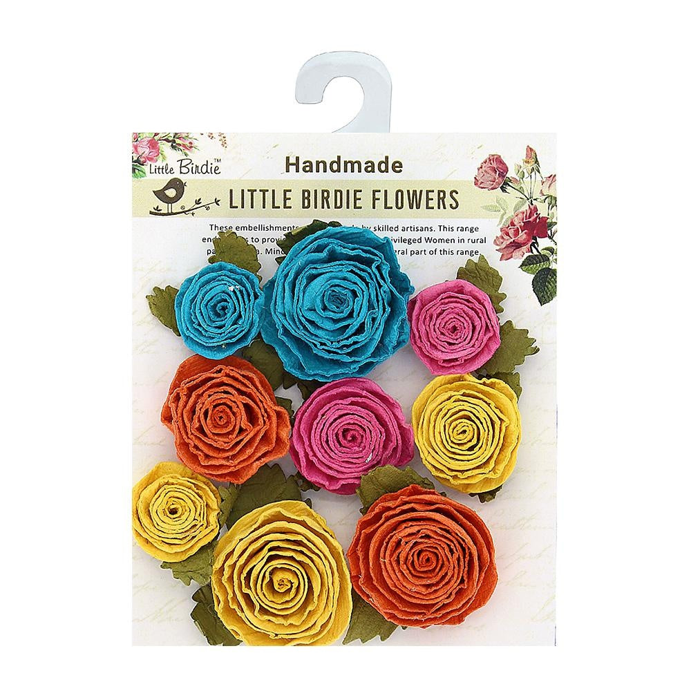 680347PK.jpg Little Birdie Handmade Flowers LAYLA TROPICAL STARBURST 9pc - Image 1