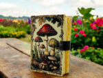 Soft Leather Journal Grimoire VINTAGE MUSHROOM Handmade Blank A7 - Image 7