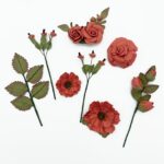 49 and Market NATURE'S BOUNTY SALSA Handmade Paper Flowers 12pc - Image 3