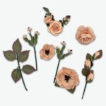 49 and Market NATURE'S BOUNTY MANGO Handmade Paper Flowers 12pc - Image 3