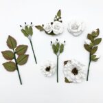 49 and Market NATURE'S BOUNTY SALT Handmade Paper Flowers 12pc - Image 3