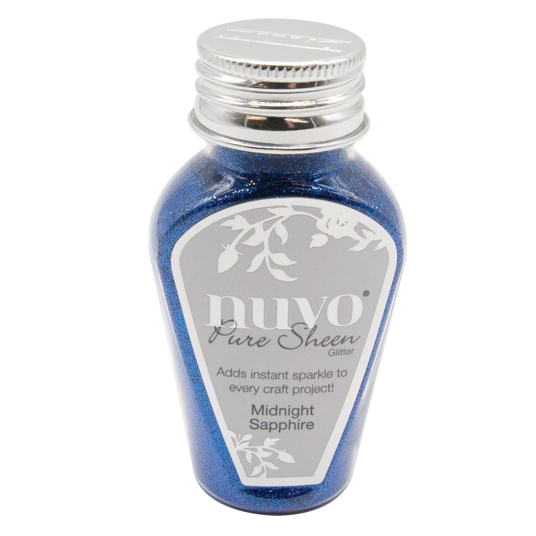 683114PK.jpg Nuvo Pure Sheen Glitter MIDNIGHT SAPPHIRE Bottle - Image 1