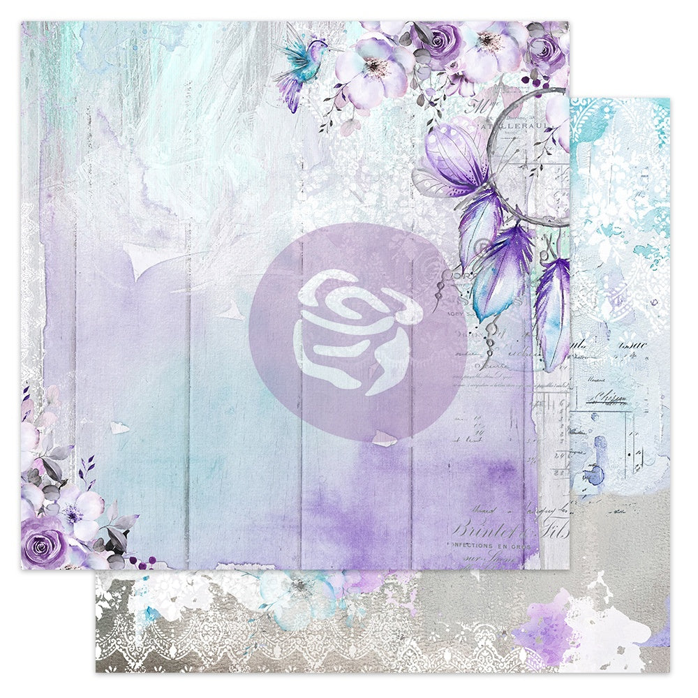 683222PR.jpg Prima Aquarelle Dreams DREAMERS IN LOVE 12"X12" Scrapbook Paper - Image 1