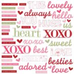 49 and Market ArtOptions ROUGE CHIPBOARD WORD SET 51pc - Image 2