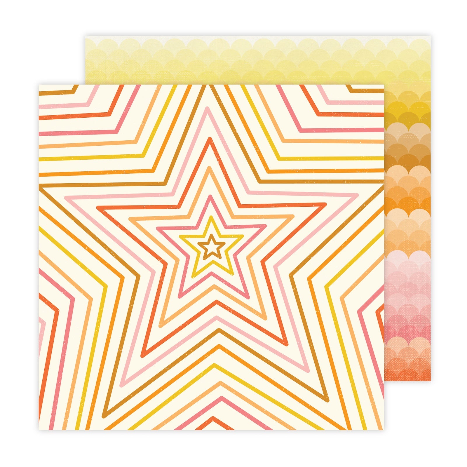 686371PR.jpg Jen Hadfield Flower Child FAR OUT 12”X12” Scrapbook Paper - Image 1