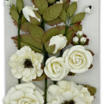 49 and Market NATURE'S BOUNTY CREAM Handmade Paper Flowers 12pc