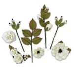 49 and Market NATURE'S BOUNTY CREAM Handmade Paper Flowers 12pc - Image 3