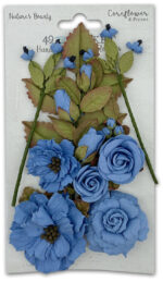 49 and Market NATURE'S BOUNTY CORNFLOWER Handmade Paper Flowers 12pc