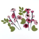 49 and Market WILDFLOWERS PLUM Handmade Paper Flowers 12pc - Image 8