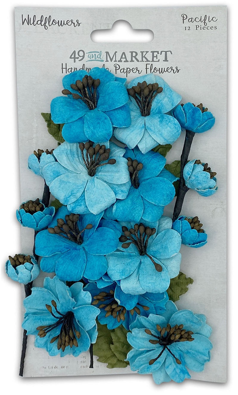 687033PK.jpg 49 and Market Handmade Paper Flowers WILDFLOWERS 12pc - Image 1