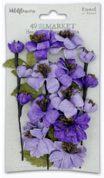 49 and Market WILDFLOWERS KISMET Handmade Paper Flowers 12pc