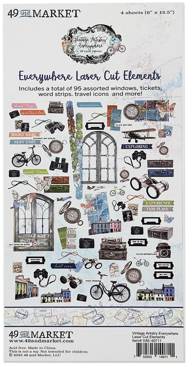 687202PK.jpg 49 and Market EVERYWHERE LASER CUT ELEMENTS 4 Sheets - Image 1