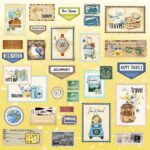 Memory Place BON VOYAGE 01 12X12 Scrapbook Paper - Image 3