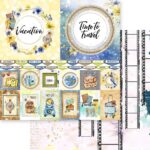 Memory Place Bon Voyage TIME TO TRAVEL 05 12X12 Scrapbook Paper