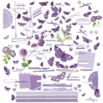 49 and Market Color Swatch LAVENDER LASER CUT ELEMENTS 124pc - Image 2