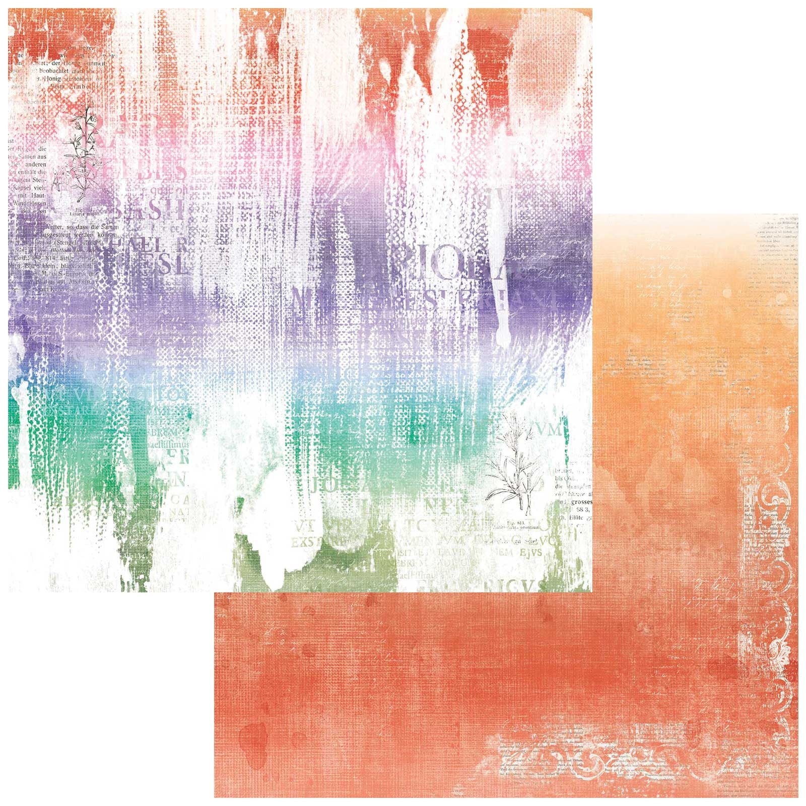 687679PR.jpg 49 and Market Spectrum Gardenia CLASSICS TAPESTRY ILLUSION 12"X12" Scrapbook Paper - Image 1