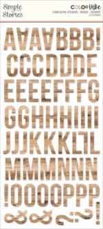 Simple Stories COLOR VIBE WOODS Foam Alpha Letter Stickers - Image 2